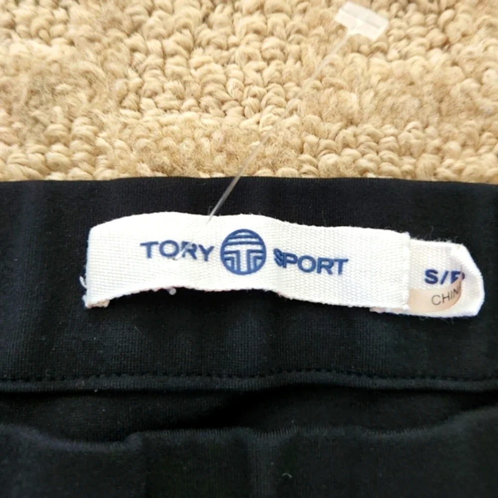 Tory Burch Black Cropped Flare Pants